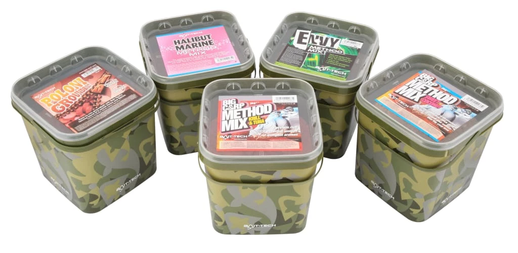 New โ๏ธ Bait-Tech Groundbait Camo Buckets 3kg ๐ฅฐ 1 Bait-Tech Groundbait Camo Buckets 3kg