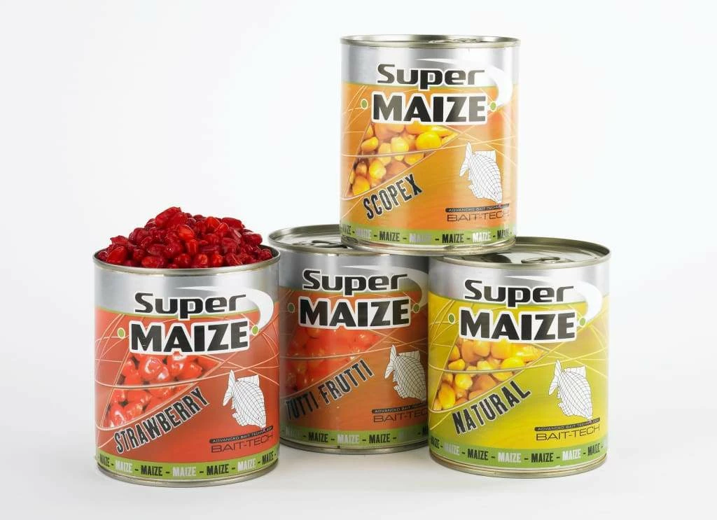 Budget ๐งจ Bait-Tech Maize 695g (tinned) Fishing Bait ๐ 2 Bait-Tech Maize 695g (tinned) Fishing Bait