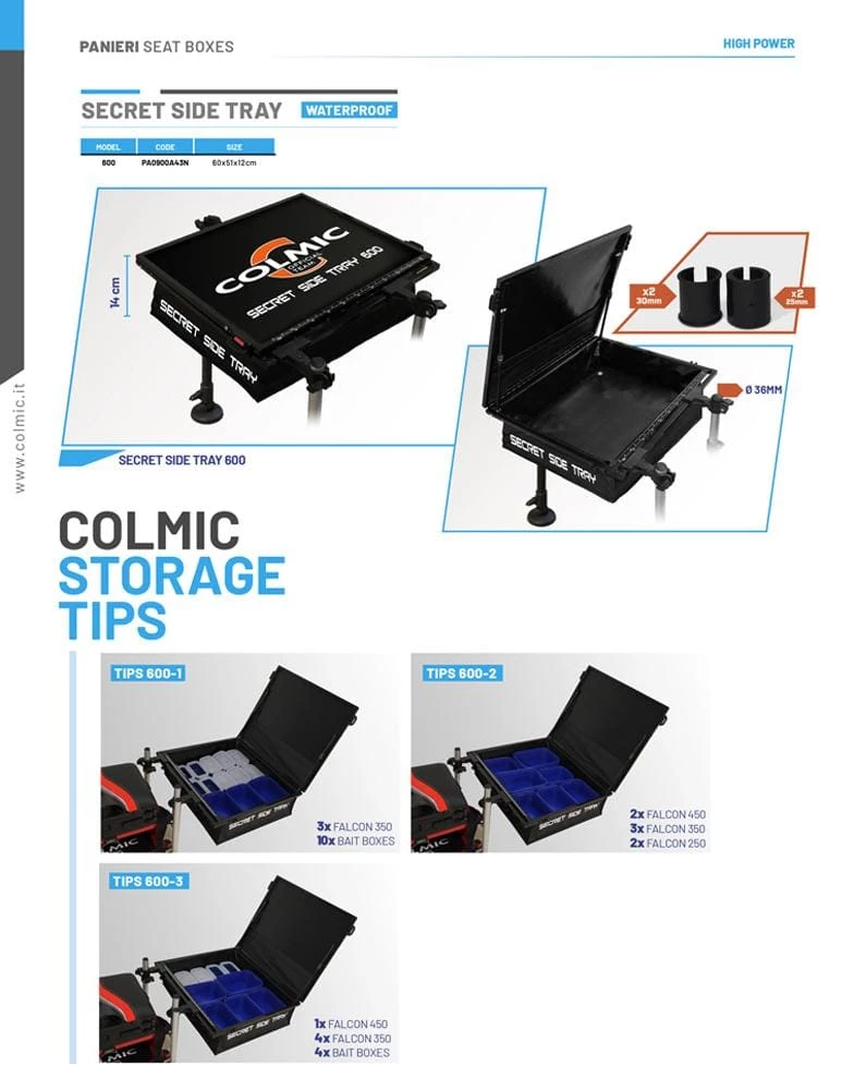 Best Sale ๐ Colmic Secret Side Tray 600 Match & Coarse โจ 2 Colmic Secret Side Tray 600 Match & Coarse