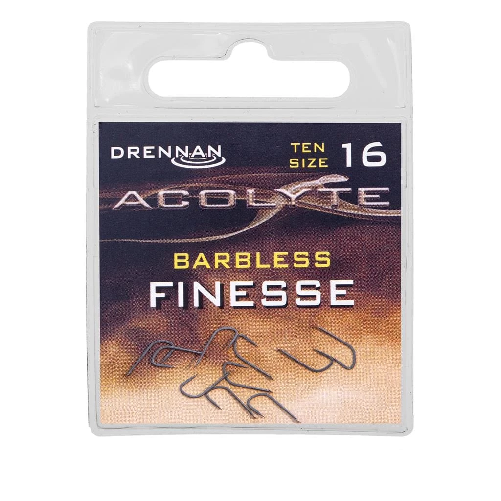 Hot Sale ๐คฉ Match & Coarse Drennan Acolyte Finesse Barbless Hooks ๐ฏ 4 Match & Coarse Drennan Acolyte Finesse Barbless Hooks