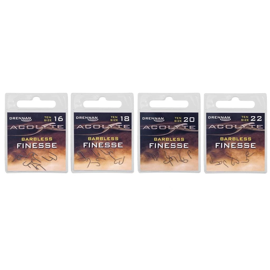 Hot Sale ๐คฉ Match & Coarse Drennan Acolyte Finesse Barbless Hooks ๐ฏ 1 Match & Coarse Drennan Acolyte Finesse Barbless Hooks