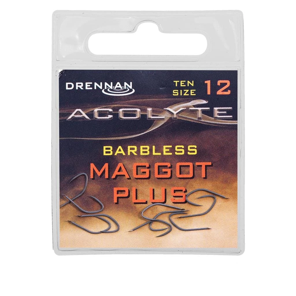 Best deal ๐ Drennan Acolyte Maggot Plus Barbless Hooks ๐ 4 Drennan Acolyte Maggot Plus Barbless Hooks