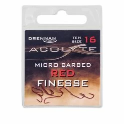 Cheap ๐ Drennan Acolyte Red Finesse Micro Barbed Hooks ๐ 8 Drennan Acolyte Red Finesse Micro Barbed Hooks
