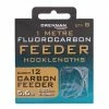 Drennan Carbon Feeder Fluorocarbon Feeder Micro Barbed Rig 1m