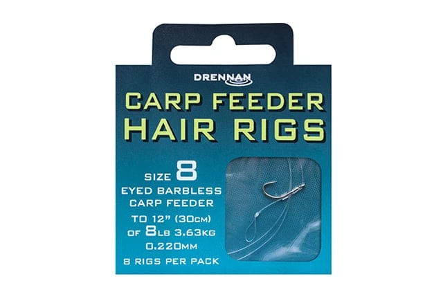 Best deal ๐ Drennan Carp Feeder Hair Rigs Eyed Barbless Hooks To Nylon โจ 1 Drennan Carp Feeder Hair Rigs Eyed Barbless Hooks To Nylon