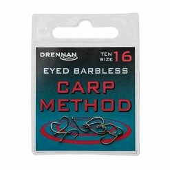 Drennan Carp Method Eyed Barbless Hooks