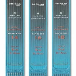 Drennan Carp Pushstops Plate 6" Barbless Hooks To Nylon Match & Coarse