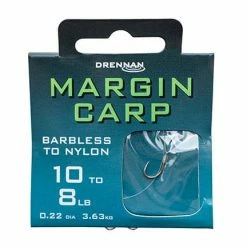 Drennan Margin Carp Barbless Hooks To Nylon