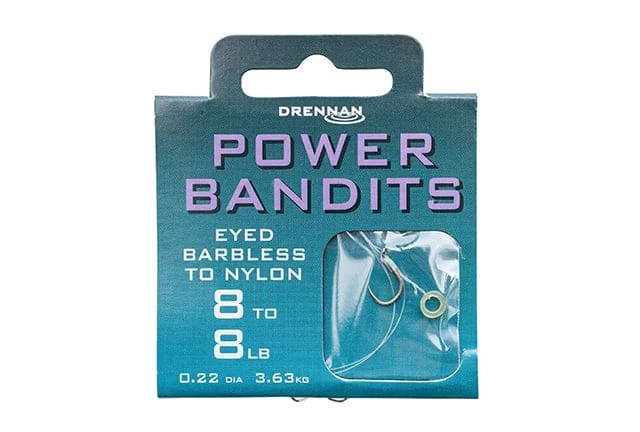 Deals ๐ Drennan Power Bandits Barbless Hooks To Nylon โ 1 Drennan Power Bandits Barbless Hooks To Nylon