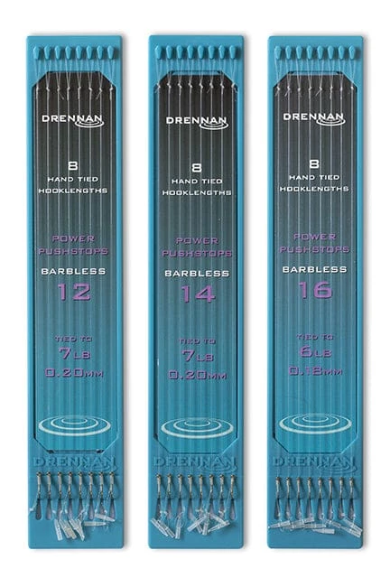 Promo โ Drennan Power Pushstops Plate 6" Barbless Hooks To Nylon ๐ฅ 1 Drennan Power Pushstops Plate 6" Barbless Hooks To Nylon