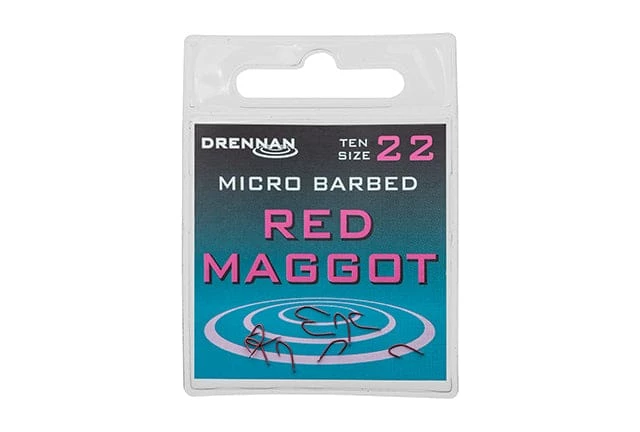 Best deal ๐ฏ Drennan Red Maggot Micro Barbed Hooks โค๏ธ 1 Drennan Red Maggot Micro Barbed Hooks
