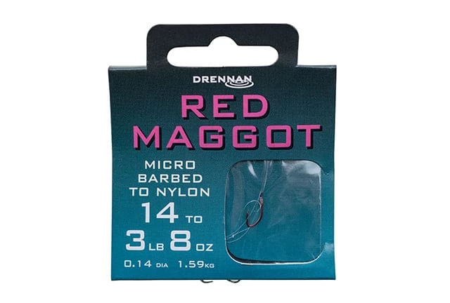 Best deal โจ Match & Coarse Drennan Red Maggot Micro Barbed Hooks To Nylon ๐ 1 Match & Coarse Drennan Red Maggot Micro Barbed Hooks To Nylon