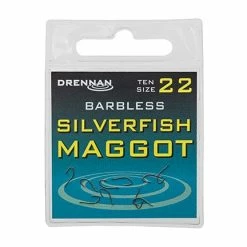 Drennan Silverfish Maggot Barbless Hooks Match & Coarse
