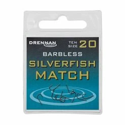 Match & Coarse Drennan Silverfish Match Barbless Hooks
