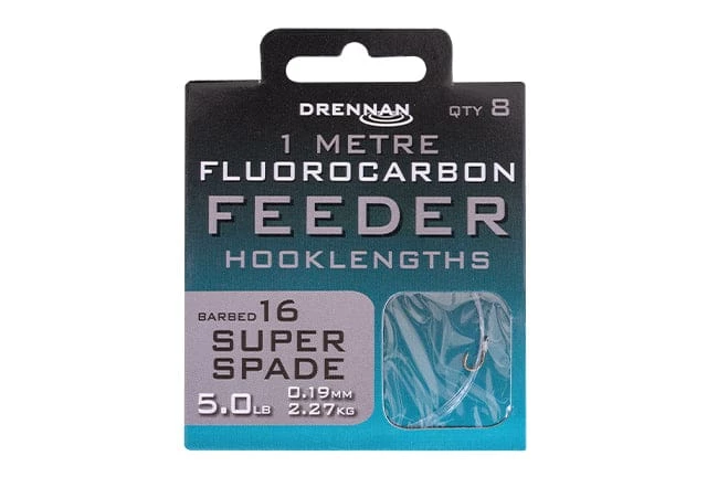 Wholesale ๐งจ Drennan Super Spade Fluorocarbon Feeder Micro Barbed Rig 1m Carp & Barbel ๐ 3 Drennan Super Spade Fluorocarbon Feeder Micro Barbed Rig 1m Carp & Barbel