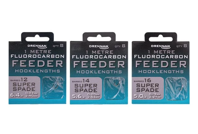 Wholesale ๐งจ Drennan Super Spade Fluorocarbon Feeder Micro Barbed Rig 1m Carp & Barbel ๐ 5 Drennan Super Spade Fluorocarbon Feeder Micro Barbed Rig 1m Carp & Barbel