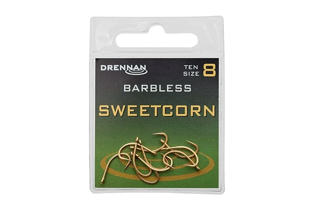 Best Pirce ๐ Match & Coarse Drennan Sweetcorn Barbless Hook ๐ฅ 1 Match & Coarse Drennan Sweetcorn Barbless Hook