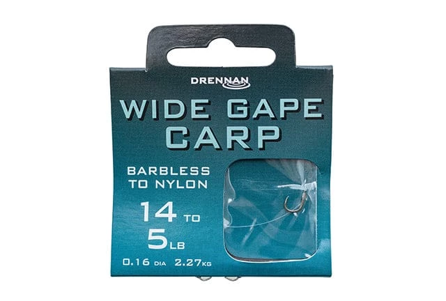 Best Pirce โ๏ธ Drennan Wide Gape Carp Barbless Hooks To Nylon ๐ฅ 1 Drennan Wide Gape Carp Barbless Hooks To Nylon