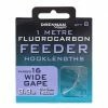 Drennan Wide Gape Fluorocarbon Feeder Micro Barbed Rig 1m Match & Coarse