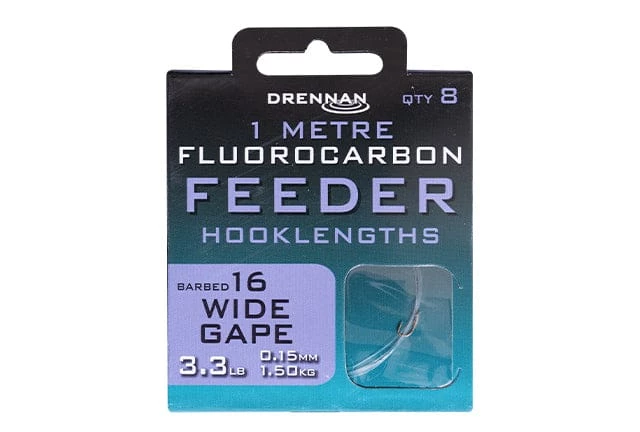 Coupon ๐ฅฐ Drennan Wide Gape Fluorocarbon Feeder Micro Barbed Rig 1m Match & Coarse ๐ 1 Drennan Wide Gape Fluorocarbon Feeder Micro Barbed Rig 1m Match & Coarse