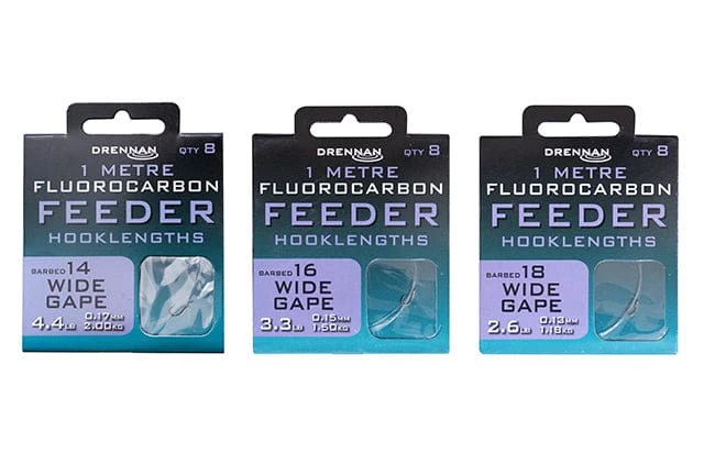 Coupon ๐ฅฐ Drennan Wide Gape Fluorocarbon Feeder Micro Barbed Rig 1m Match & Coarse ๐ 4 Drennan Wide Gape Fluorocarbon Feeder Micro Barbed Rig 1m Match & Coarse