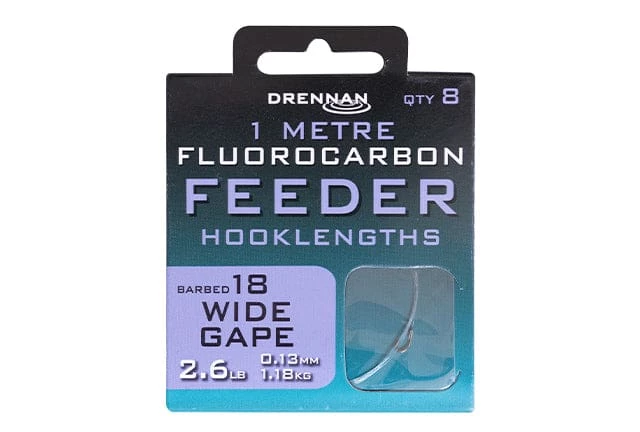 Coupon ๐ฅฐ Drennan Wide Gape Fluorocarbon Feeder Micro Barbed Rig 1m Match & Coarse ๐ 2 Drennan Wide Gape Fluorocarbon Feeder Micro Barbed Rig 1m Match & Coarse