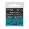 Drennan Wide Gape Pellet Barbless Hooks