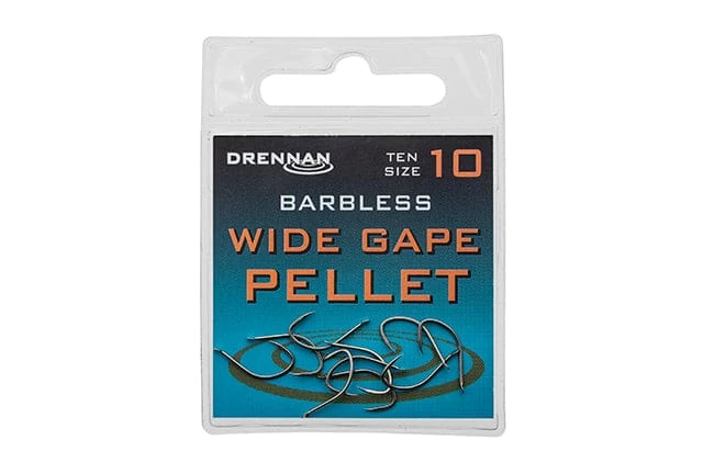 Budget ๐ Drennan Wide Gape Pellet Barbless Hooks ๐คฉ 1 Drennan Wide Gape Pellet Barbless Hooks