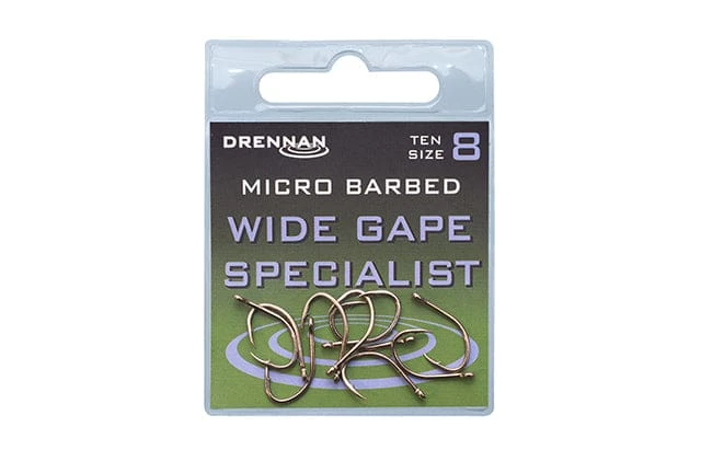 Deals ๐ Drennan Wide Gape Specialist Micro Barbed Hooks โจ 1 Drennan Wide Gape Specialist Micro Barbed Hooks