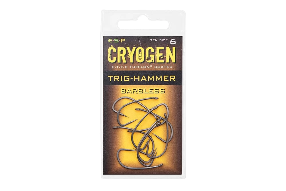 Deals π ESP Cryogen Trig-Hammer Barbless Hooks π 1 ESP Cryogen Trig-Hammer Barbless Hooks