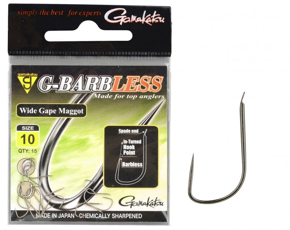 Promo โค๏ธ Gamakatsu Wide Gape Maggot Hook ๐ 1 Gamakatsu Wide Gape Maggot Hook