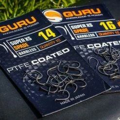 Guru Super XS Spade Barbless PTFE Coated Hooks