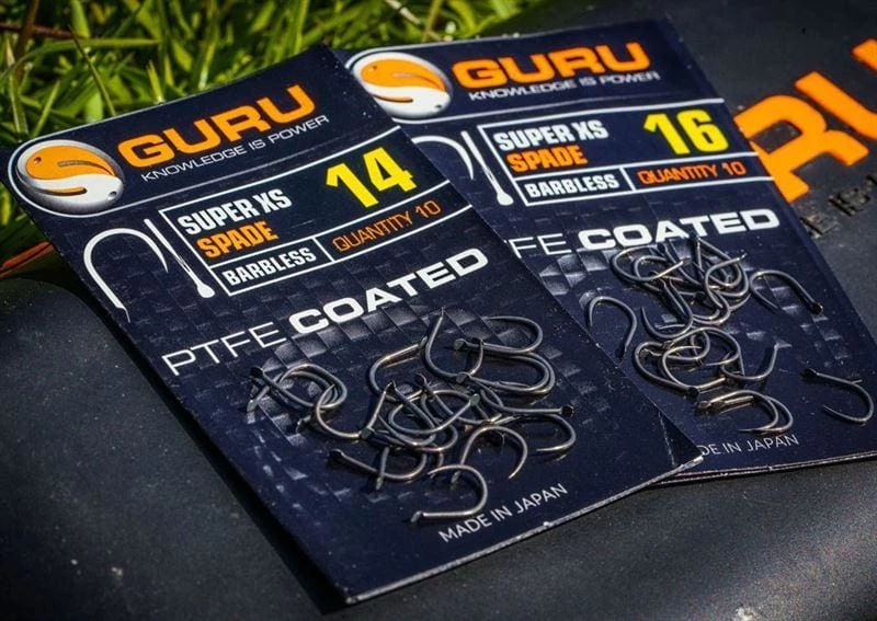 Coupon ๐ Guru Super XS Spade Barbless PTFE ๐งฅ Coated Hooks ๐ 1 Guru Super XS Spade Barbless PTFE Coated Hooks