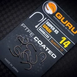Coupon ๐ Guru Super XS Spade Barbless PTFE ๐งฅ Coated Hooks ๐ 5 Guru Super XS Spade Barbless PTFE Coated Hooks