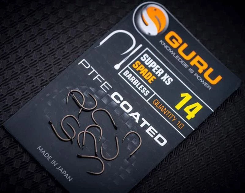 Coupon ๐ Guru Super XS Spade Barbless PTFE ๐งฅ Coated Hooks ๐ 3 Guru Super XS Spade Barbless PTFE Coated Hooks
