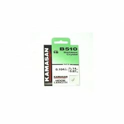 Nufish Kamasan B510 Barbless Crystal Hooks To Nylon