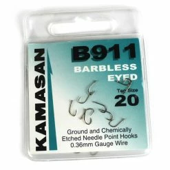Kamasan B911 Eyed Barbless Hooks Match & Coarse