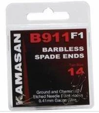 Nufish Kamasan B911 F1 Barbless Spade End End Hooks