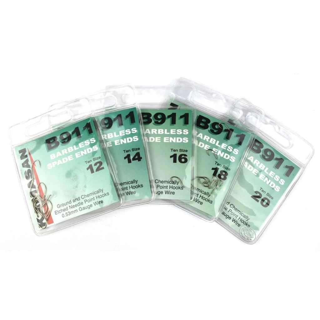 Flash Sale ๐ Match & Coarse Kamasan B911 Spade Barbless Hooks ๐ฅ 2 Match & Coarse Kamasan B911 Spade Barbless Hooks