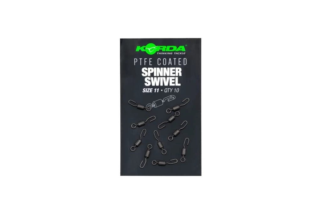 Outlet ๐ Korda PTFE Spinner Swivel Carp & Barbel ๐ 1 Korda PTFE Spinner Swivel Carp & Barbel