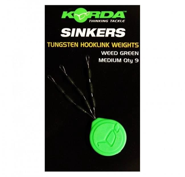 Discount ๐ Korda Sinker Tungsten Hooklink Weight - Large - Weed Green โจ 3 Korda Sinker Tungsten Hooklink Weight - Large - Weed Green