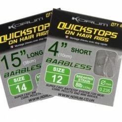Match & Coarse Korum 15Inch Hair Rigs With Quickstops