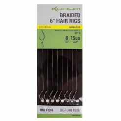 Korum Big Fish Braided Hair Rigs 6" Match & Coarse