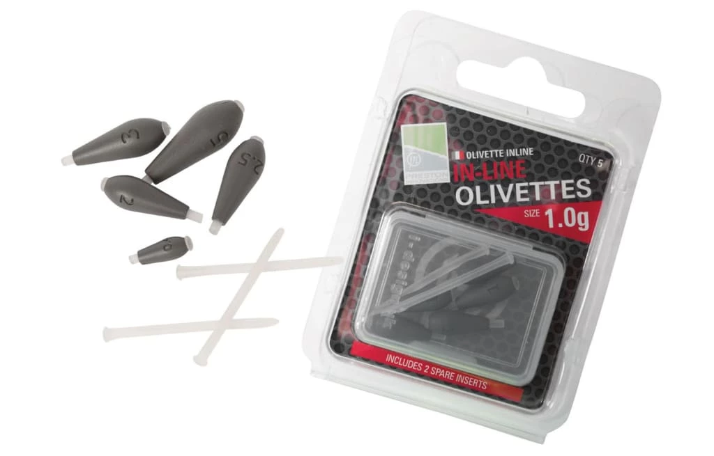 Brand new ๐ Preston In-line Olivettes Match & Coarse โ๏ธ 1 Preston In-line Olivettes Match & Coarse