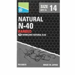 Preston Natural N-40 Hooks Barbed