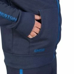 Fishing Bait Preston Navy Zip Front Hoodie