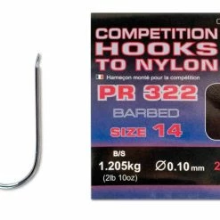 Preston PR322 Competition Hooks To Nylon