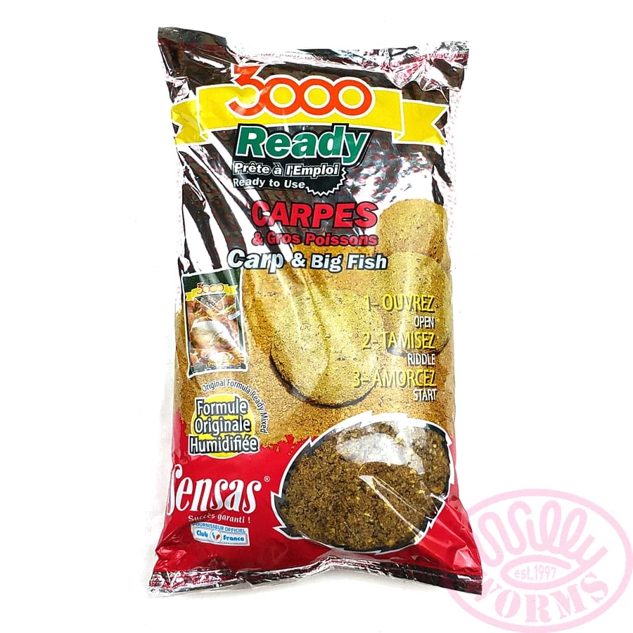 Flash Sale ⌛ Fishing Bait Sensas 3000 Ready Mix Groundbait 1kg ⭐ 1 Fishing Bait Sensas 3000 Ready Mix Groundbait 1kg