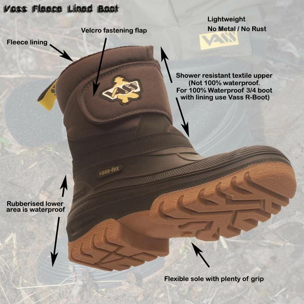 Cheapest ๐ Vass Fleece Lined Fishing Boot Match & Coarse ๐ 2 Vass Fleece Lined Fishing Boot Match & Coarse
