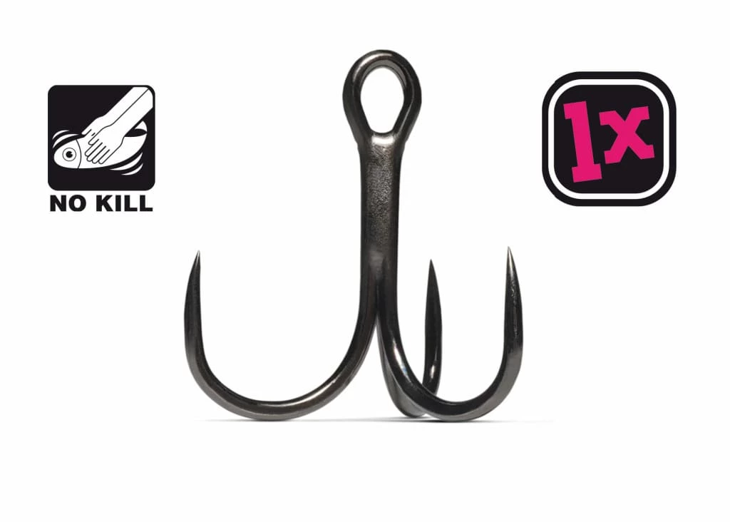 New โ Sufix Fishing Bait VMC - 7547B 1X Strong Inline Treble Hooks (Barbless) ๐ 1 Sufix Fishing Bait VMC - 7547B 1X Strong Inline Treble Hooks (Barbless)